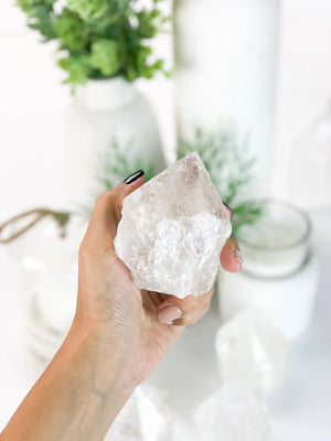 Clear Quartz Point Tower: Natural Healing Crystal Decor