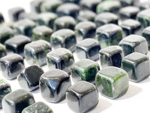 Nephrite Jade Tumbled Crystal: Polished Healing Gemstone
