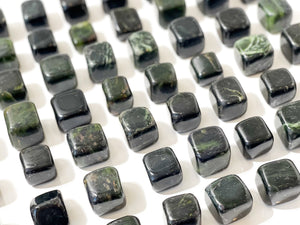 Nephrite Jade Tumbled Crystal: Polished Healing Gemstone