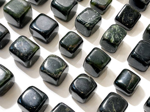 Nephrite Jade Tumbled Crystal: Polished Healing Gemstone