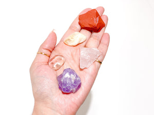 Strength & Recovery Crystal Set: Amethyst, Citrine, Quartz, Jasper