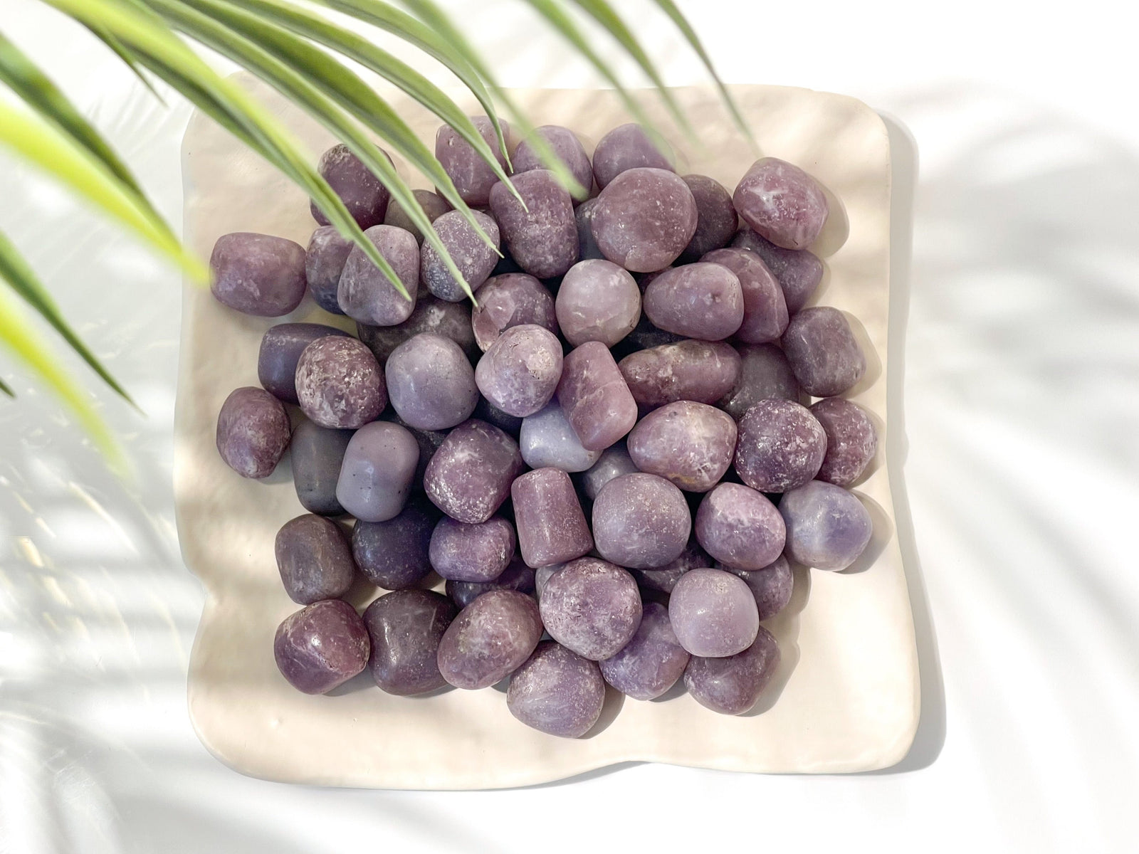 Lepidolite Tumbled Crystals: Lilac Lavender Healing Stones