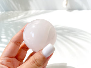 Shimmering Calcite Sphere: A Radiant Addition to Your Home Decor & Healing Collection