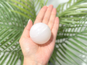 Shimmering Calcite Sphere: A Radiant Addition to Your Home Decor & Healing Collection