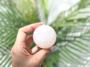 Shimmering Calcite Sphere: A Radiant Addition to Your Home Decor & Healing Collection