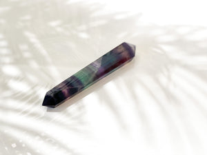 Fluorite Double Terminated Crystal Wand - Healing Point
