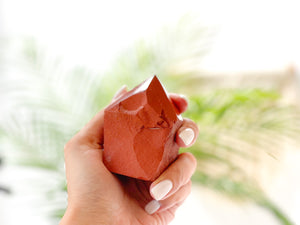 Red Jasper Crystal Point: AAA Grade Energy Stone