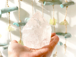 Clear Quartz Point Tower: Natural Healing Crystal Decor