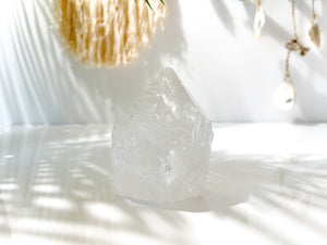 Clear Quartz Point Tower: Natural Healing Crystal Decor