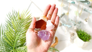 Strength & Recovery Crystal Set: Amethyst, Citrine, Quartz, Jasper