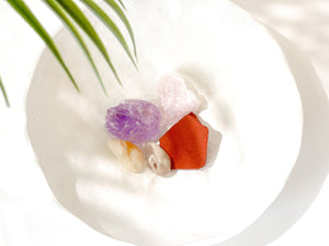 Strength & Recovery Crystal Set: Amethyst, Citrine, Quartz, Jasper