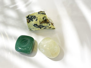 Abundance Crystal Set: Aventurine, Green Jade, Serpentine