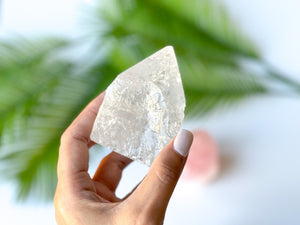 Amethyst Cluster, Rose Quartz & Clear Quartz Point Set