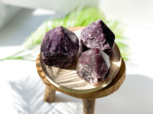 Lepidolite Crystal Tower: Lilac Purple Mica Point