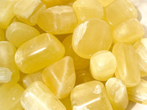 Lemon Calcite Tumbled Crystals Healing Crystal Home Decor Crystal Gifts Pocket Stones