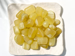 Lemon Calcite Tumbled Crystals Healing Crystal Home Decor Crystal Gifts Pocket Stones