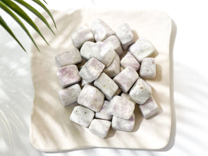 UV Reactive Hackmanite Tumbled Crystals: Rare Fluorescent Gemstone