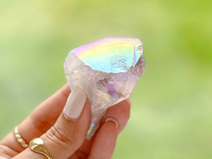 Raw Amethyst Angel Aura Points: Healing Crystals for Grids