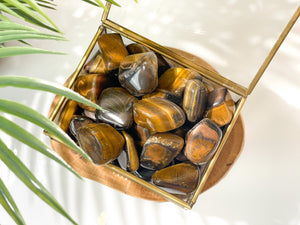 Tiger Eye Tumbled Crystals: Enhance Your Life with the Power of Manifestation and Healing