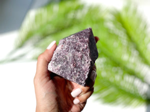 Lepidolite Crystal Tower: Lilac Purple Mica Point