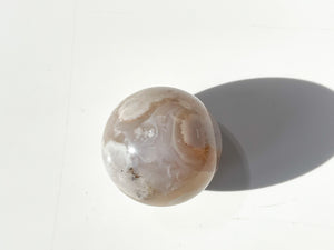 Flower Agate Crystal Sphere: Cherry Blossom Sakura Ball (40-50mm)