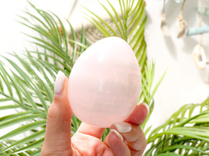 UV-Reactive Mangano Calcite Crystal Egg: Egg-cellent Addition to Your Crystal Collection