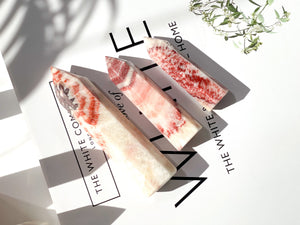 Dali Jasper Crystal Tower | Rainbow Calcite Towers | Fancy Jasper | Pork Stone | Tri Coloured Calcite | Supreme Nurturer | Courage Stone