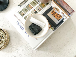 Selenite and Tourmaline Crystal Set for Healing and Protection