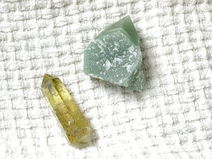 Citrine & Aventurine Crystal Set: Abundance, Prosperity, Wealth