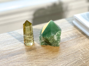 Citrine & Aventurine Crystal Set: Abundance, Prosperity, Wealth