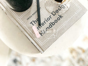 Rose Quartz & Clear Quartz Crystal Set: Double-Terminated Points for Love, Clarity and Spiritual Growth