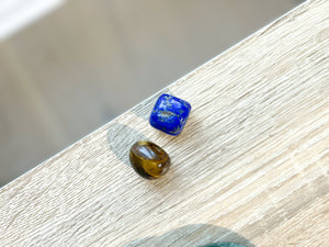 The Power Duo Lapis Lazuli and Tigers Eye Healing Crystal Set for Balance and Protection