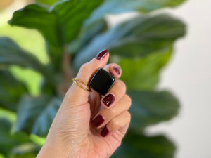 Black Obsidian+Black Tourmaline Crystal Set for Negative Energy and EMF Shielding