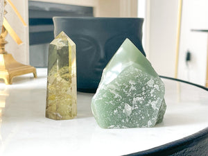 Citrine & Aventurine Crystal Set: Abundance, Prosperity, Wealth