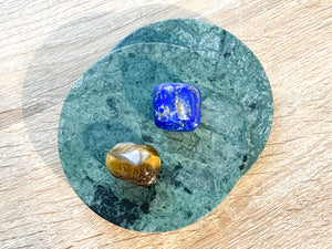 The Power Duo Lapis Lazuli and Tigers Eye Healing Crystal Set for Balance and Protection