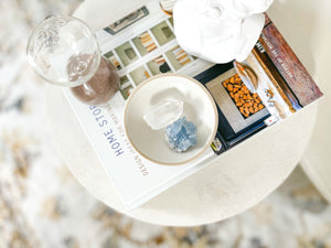 Celestite and Clear Quartz Crystals for Meditation, Reiki and Crystal Healing