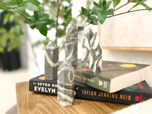 Thousand Eye Jasper Point: Orbicular Crystal