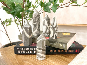 Thousand Eye Jasper Point: Orbicular Crystal