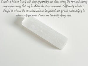 Sleep Well Crystal Set: Lepidolite, Selenite, Rose Quartz