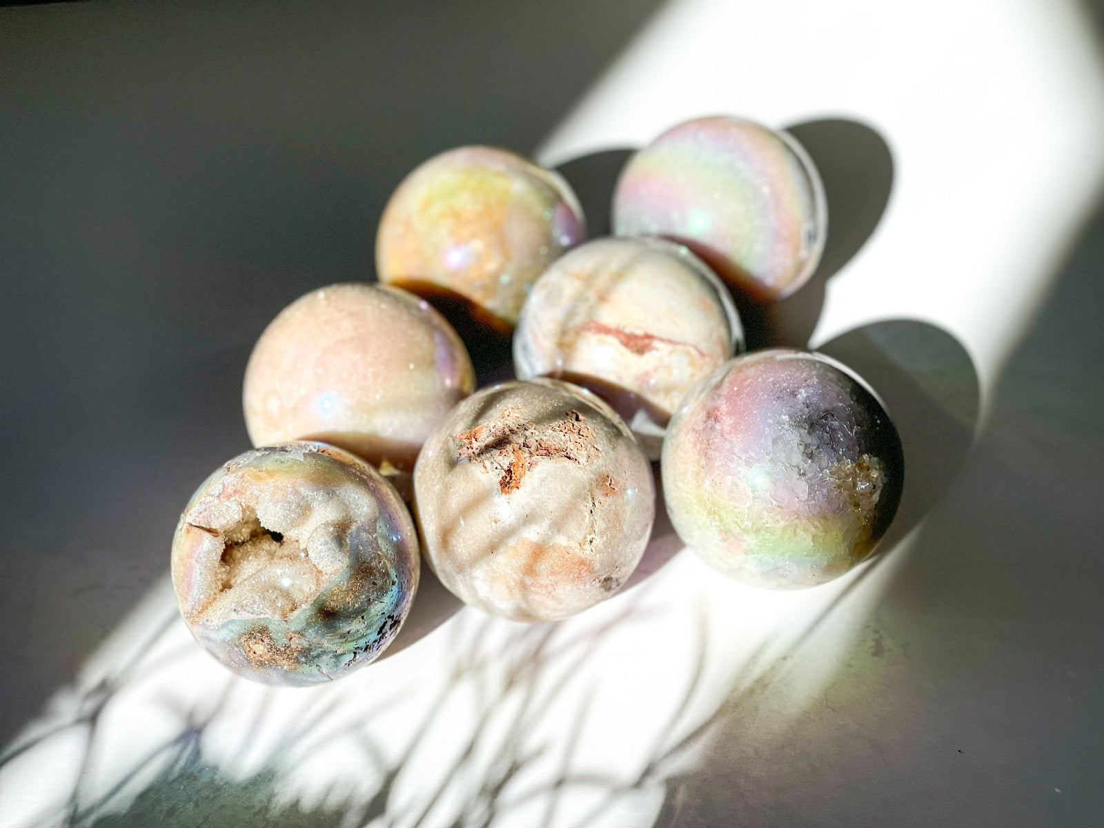 Pink Amethyst Spheres - Small Size (350-450g, 66-68mm)