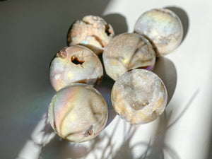 Pink Amethyst Druzy Sphere: Calming Crystal (75-78mm, 450-600g)