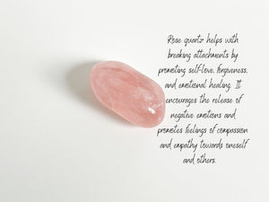 Break Attachments Crystal Set: Obsidian, Amethyst, Rose Quartz