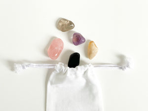 Break Attachments Crystal Set: Obsidian, Amethyst, Rose Quartz