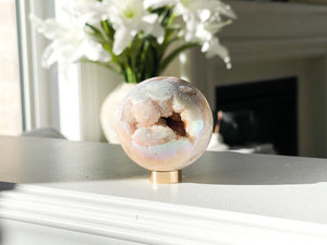 Pink Amethyst Spheres - Small Size (350-450g, 66-68mm)