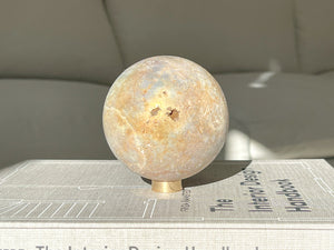 Pink Amethyst Druzy Sphere: Calming Crystal (75-78mm, 450-600g)