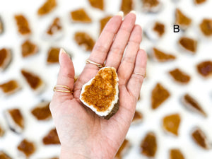 Raw Honey Citrine Druze Cluster: Natural Crystal Collection