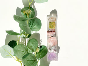 Grief & Loss Crystal Set with Selenite Charging Plate: Healing Stones Gift