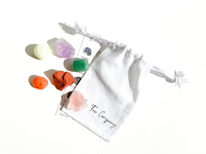 Taurus Zodiac Crystal Set: Healing Stones Kit with Pouch & Card