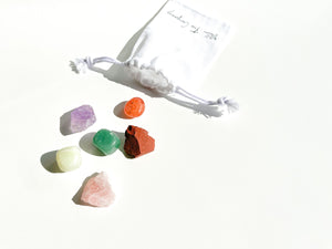 Taurus Zodiac Crystal Set: Selenite Heart Bowl & Healing Stones