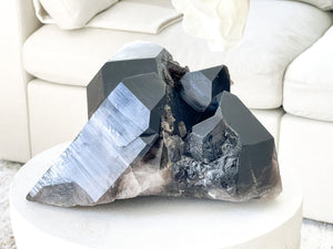 Large Smoky Quartz Cluster: Healing Crystal Home Decor (9.35 kg, 7x9x12")